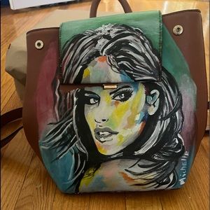 Woman’s one of a kind back pack
